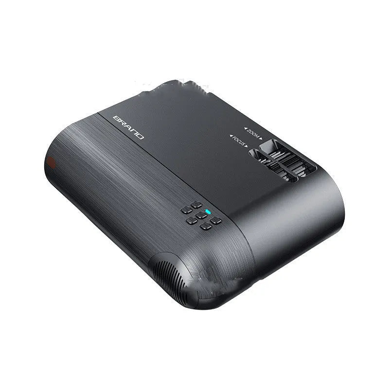 Portable Android WiFi projector unit with lens for wireless same-screen projection and AI voice control