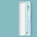 Hard cover storage case for Apple Pencil with pen adapter compartment in multiple colour options