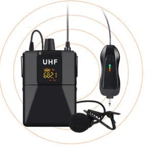 Little Bee X3 black wireless lavalier lapel microphone for smartphones