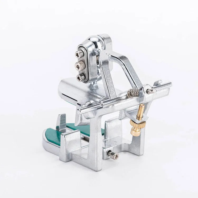 Metal Korean dental articulator with adjustable components for mounting casts.