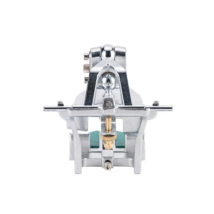 Metal Korean dental articulator with adjustable components for mounting casts.