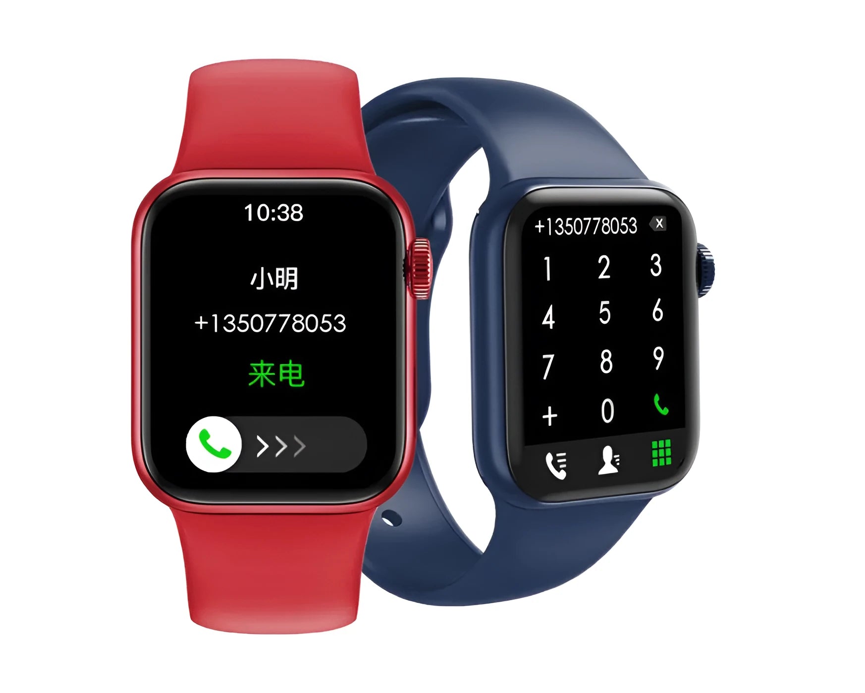 M16Plus rotary encoder smart watch in wolf gray with 1.8 inch touch screen on wrist