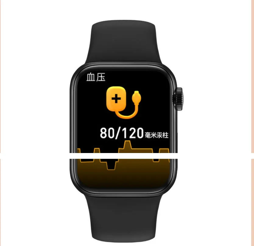 M16Plus rotary encoder smart watch in wolf gray with 1.8 inch touch screen on wrist