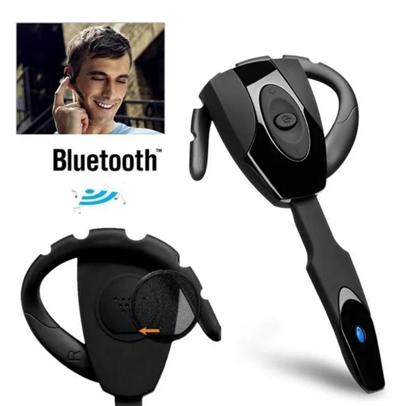Single ear Bluetooth business headset in various colours with hanging ear design