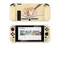 Nintendo Switch protective shell case with PC hard cover and silicone back grip for controller protection