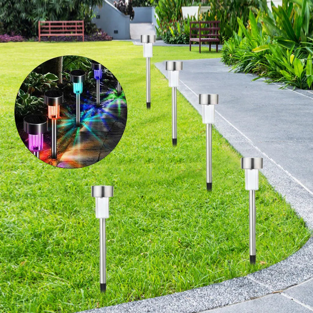 Stainless steel garden landscape light with LED illumination and IP44 waterproof rating