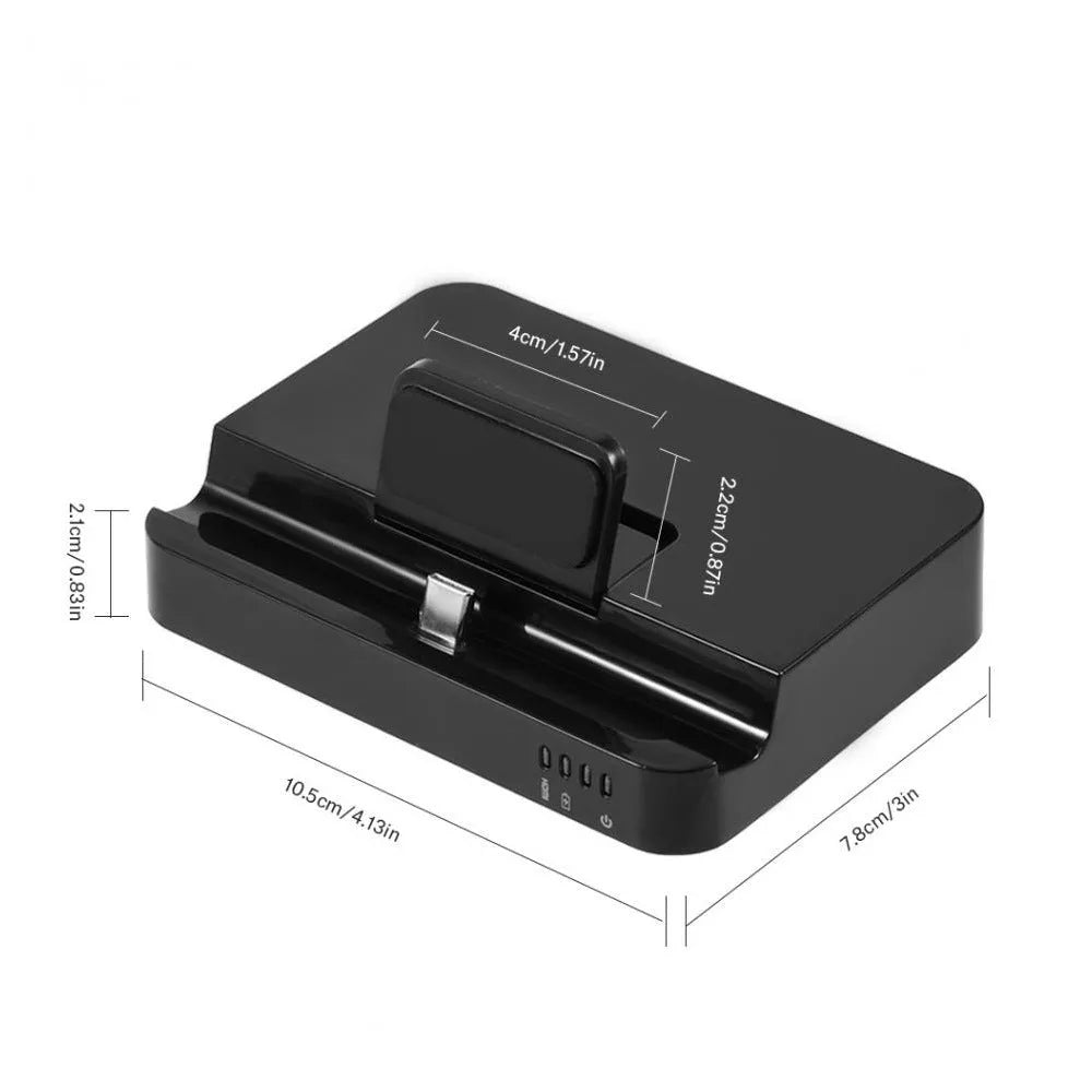Black mobile phone to HDMI converter dock for smartphone video output