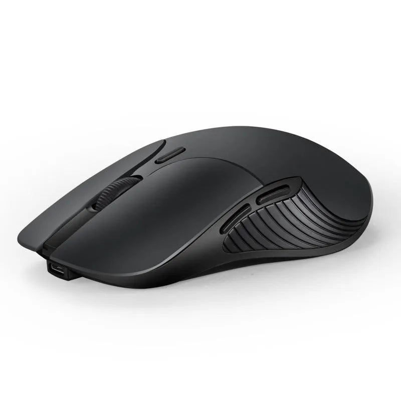 Blue smart voice wireless mouse with translation functionality, 2.4G connectivity, and voice control buttons