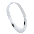 White facial lifting instrument with dual light therapy and handheld design for home use