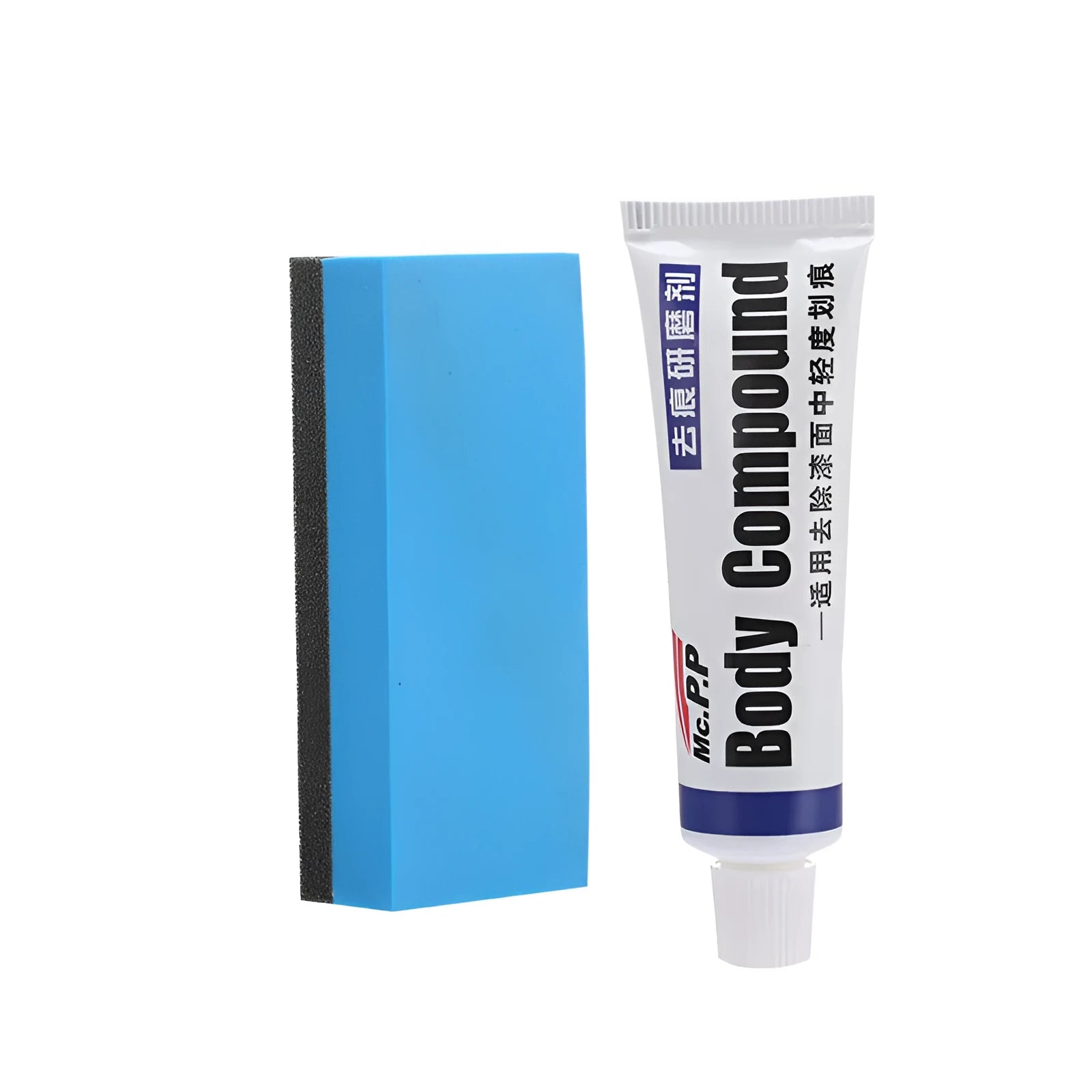 Car scratch repair wax solid polishing wax 15g tub with English suction card for automotive paint scratch removal