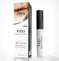 Eyelash growth serum 3ml bottle with brush applicator transparent colourless liquid herbal formula