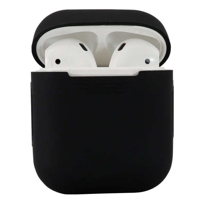 Silicone protective cover case for Apple AirPods in various colours with anti-drop design