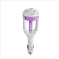 Portable car humidifier air purifier freshener with essential oil diffuser in compact travel design