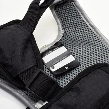 Reflective pet harness for dogs in Gray with adjustable safety straps