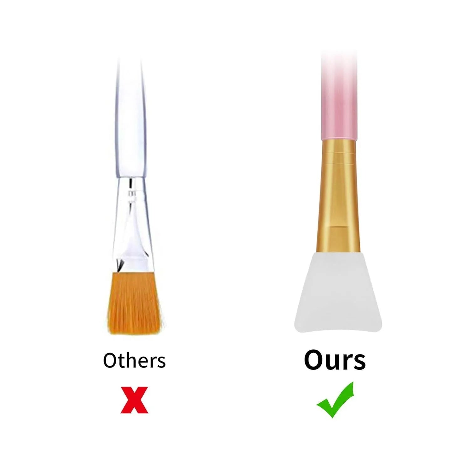 Silicone face mask applicator spatula tool in multiple colours for skincare application