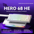 Magnetic axis mechanical keyboard with RGB lighting and engraved side panel in selection of colours