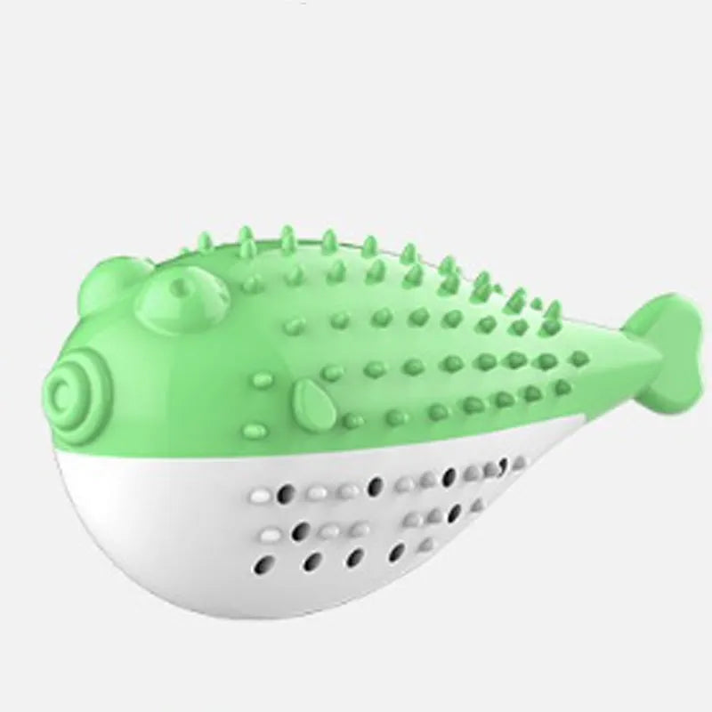 Silicone fish chew toy for cats with textured teeth cleaning surfaces and grabbing tail in four colour options