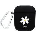 Black and pink AirPods protective case covers with decorative flower, love, smiley face designs