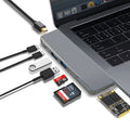 8-in-1 USB-C hub conversion head for MacBook Pro with multiple interface ports