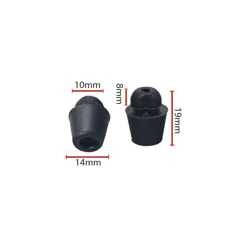 10 rubber automotive damping clips for trunk vibration reduction in X16 colour