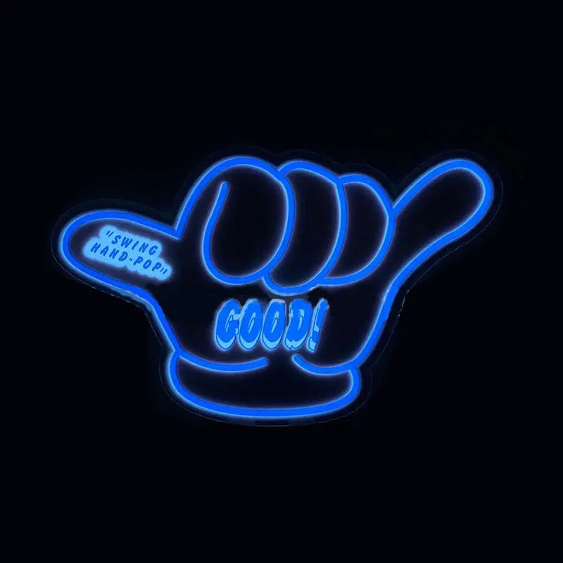 Self-adhesive luminous wall stickers with driver and connecting line for interior decoration