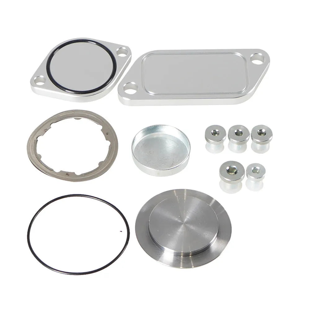 Silver aluminium alloy automotive valve cover component for engine repair