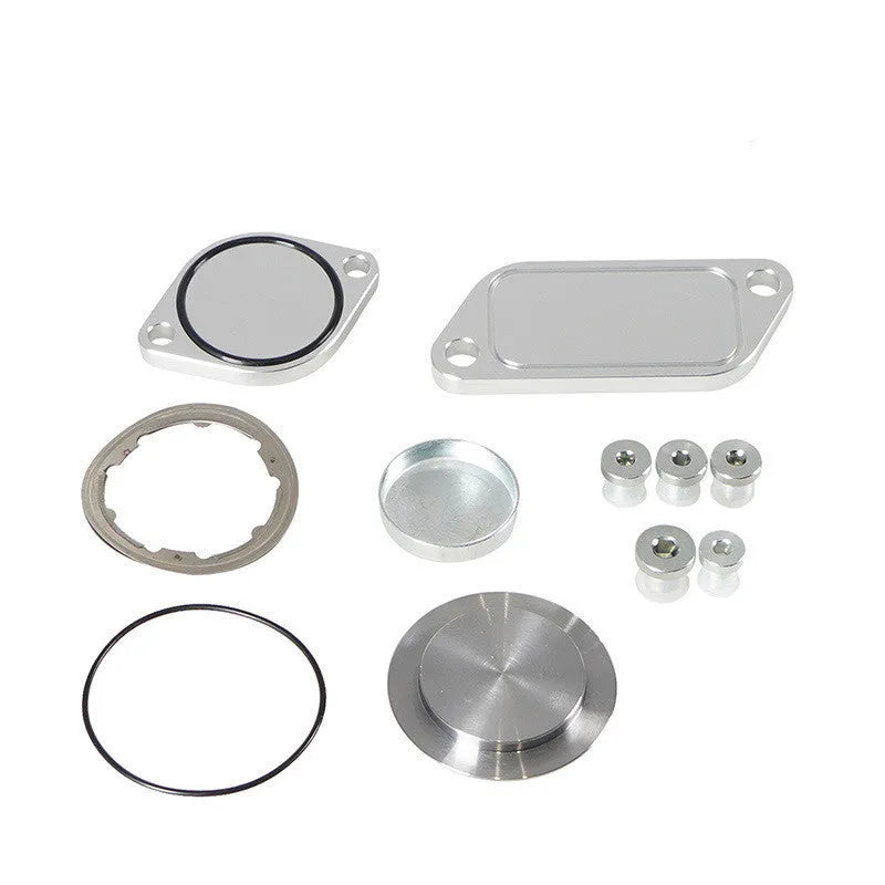 Silver aluminium alloy automotive valve cover component for engine repair