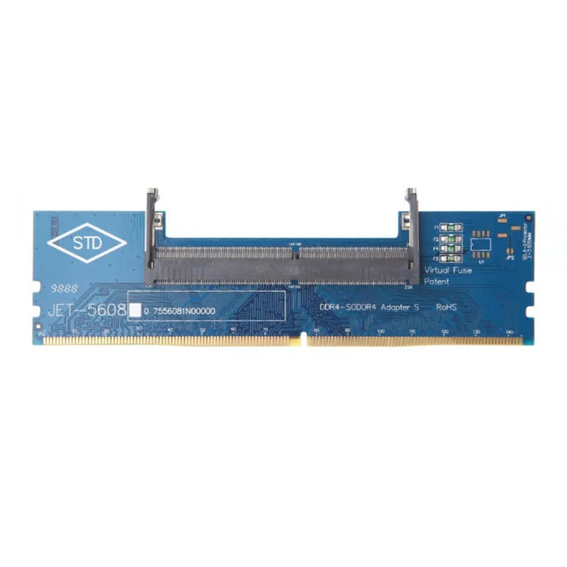 DDR4 laptop to desktop memory adapter card converting SO-DIMM to DIMM slot