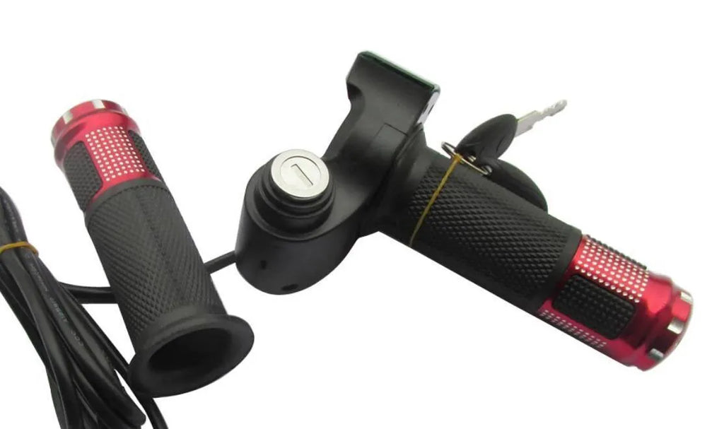 Electric vehicle handlebar section in PC/ABS with 5-core wire and IPX4 waterproof rating
