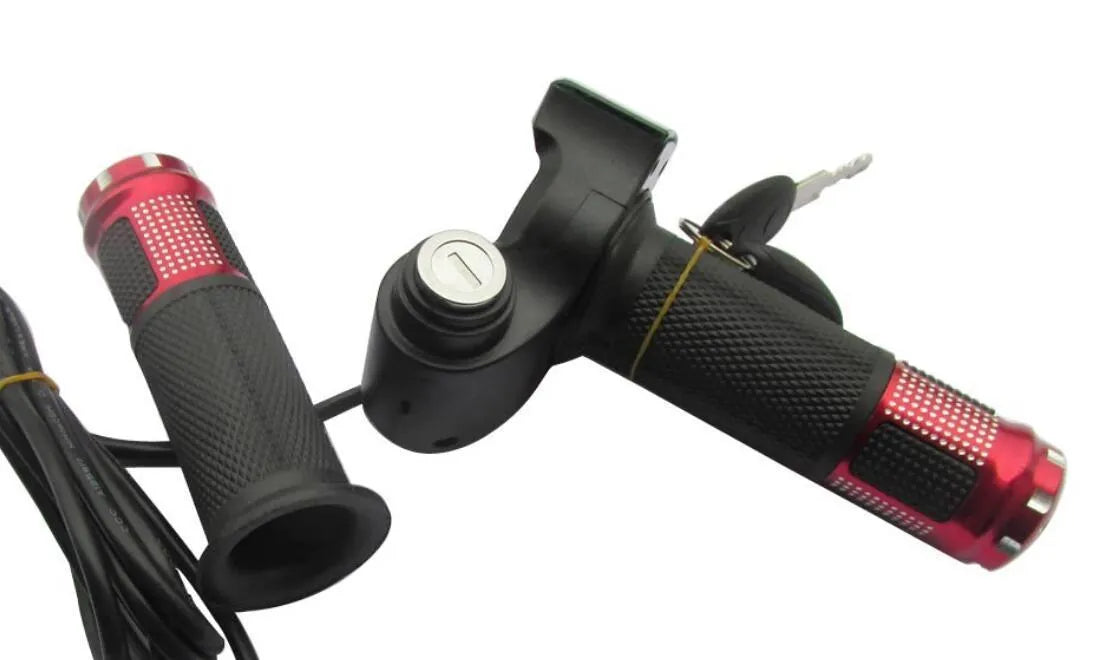 Electric vehicle handlebar section in PC/ABS with 5-core wire and IPX4 waterproof rating