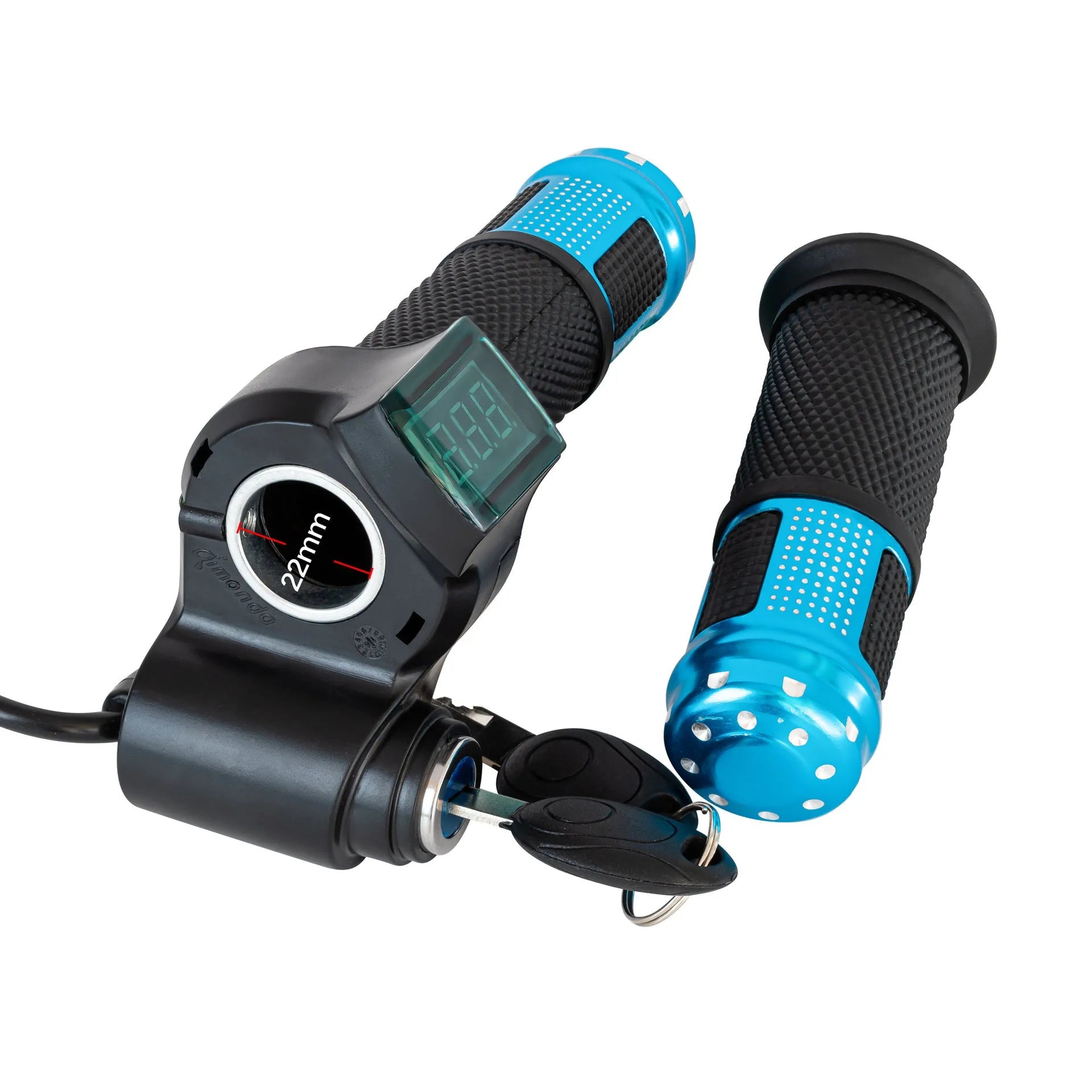 Electric vehicle handlebar section in PC/ABS with 5-core wire and IPX4 waterproof rating