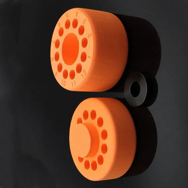 Orange and blue process cooling box for freezer cell recovery with metal iron block and plastic cover