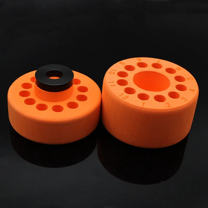 Orange and blue process cooling box for freezer cell recovery with metal iron block and plastic cover