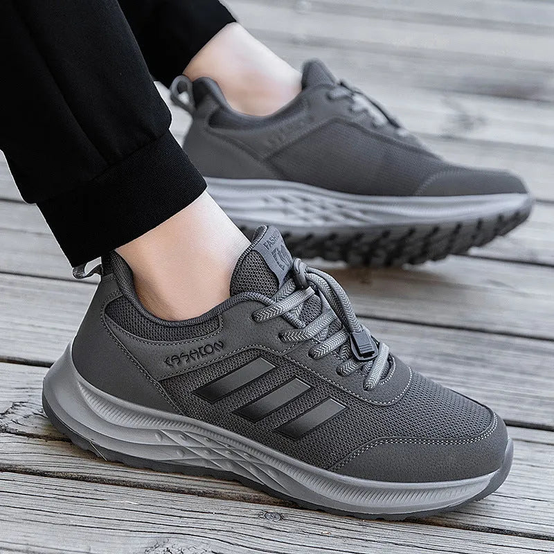 Men's and women's mesh breathable non-slip mom shoes with elastic band in multiple colour options