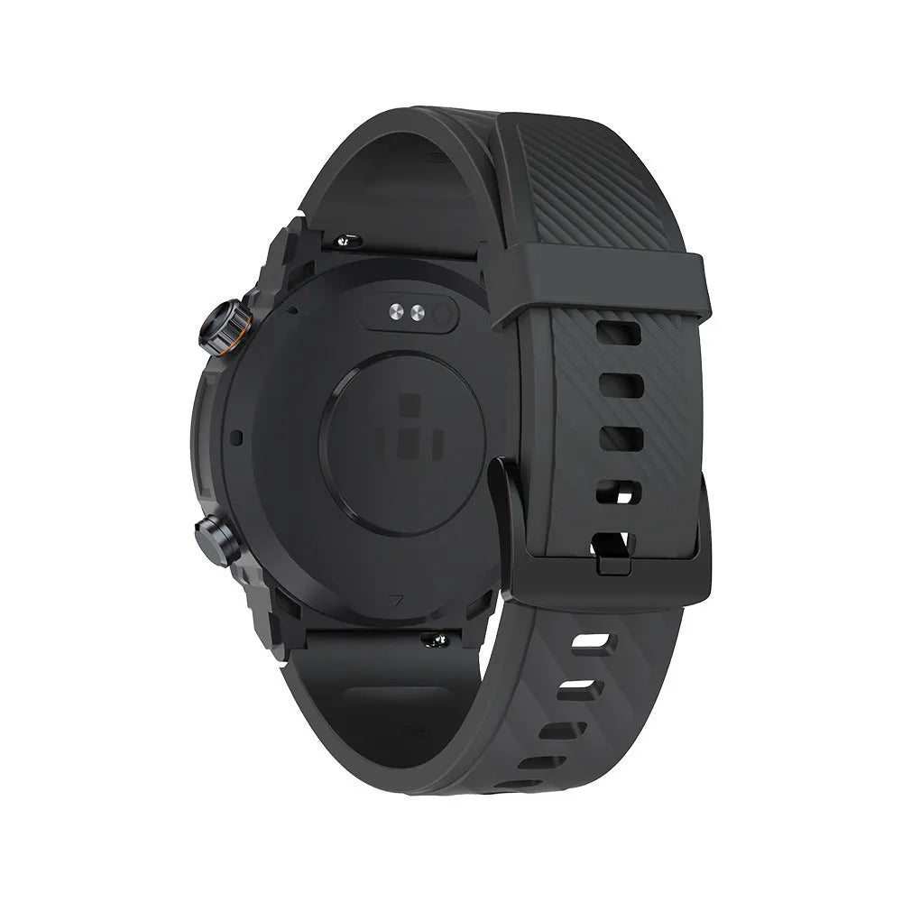 Smart watch with Bluetooth calling, health sensors, and TFT screen in black colour option