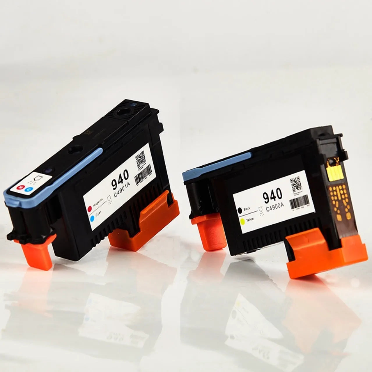 HP940 compatible printing nozzle for C4900A C4901A models in black and yellow.