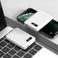Black or white 10000mAh portable power bank with multiple USB charging ports