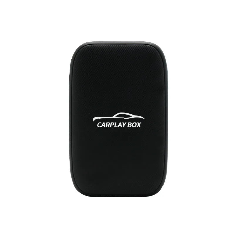 Compact wireless CarPlay adapter with Type-C interface and plastic housing, 50x80x12mm