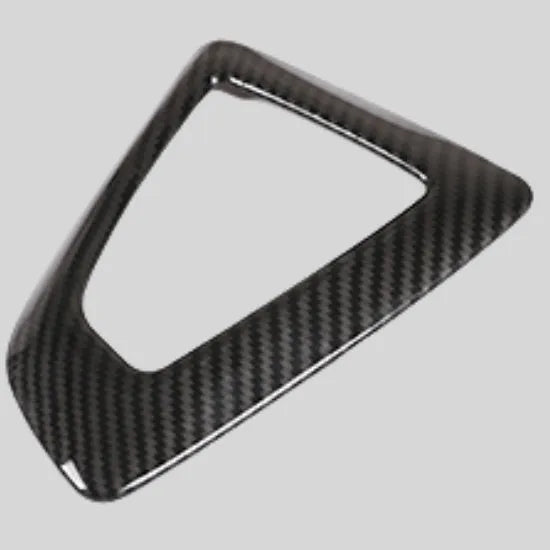 BMW gear base frame in carbon fibre pattern for 1 2 3 4 Series left titanium colour ABS material