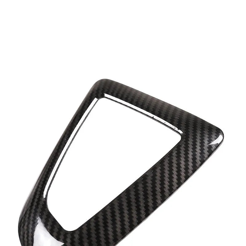 BMW gear base frame in carbon fibre pattern for 1 2 3 4 Series left titanium colour ABS material