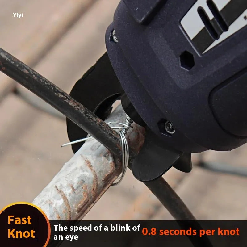 Electric steel bar tying machine with rechargeable battery for automatic rebar binding on construction sites