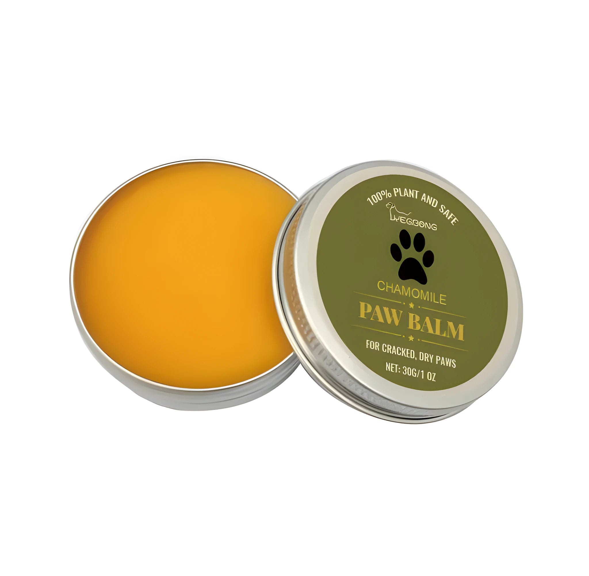 30g claw protection cream for cat and dog paws in 5.5cm circular tin