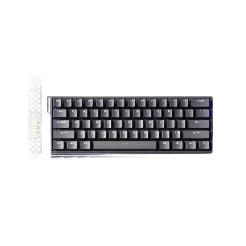 Magnetic axis mechanical keyboard with RGB lighting and engraved side panel in selection of colours
