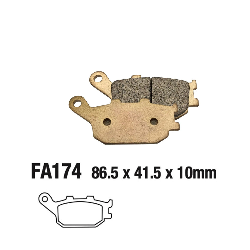 Honda CBR954RR rear brake pad asbestos-free sintered motorcycle replacement part