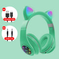 Wireless Bluetooth sports headset with cat ear design in multiple colour options