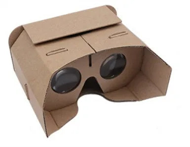 Paper virtual reality glasses for smartphones showing 3D movies and games