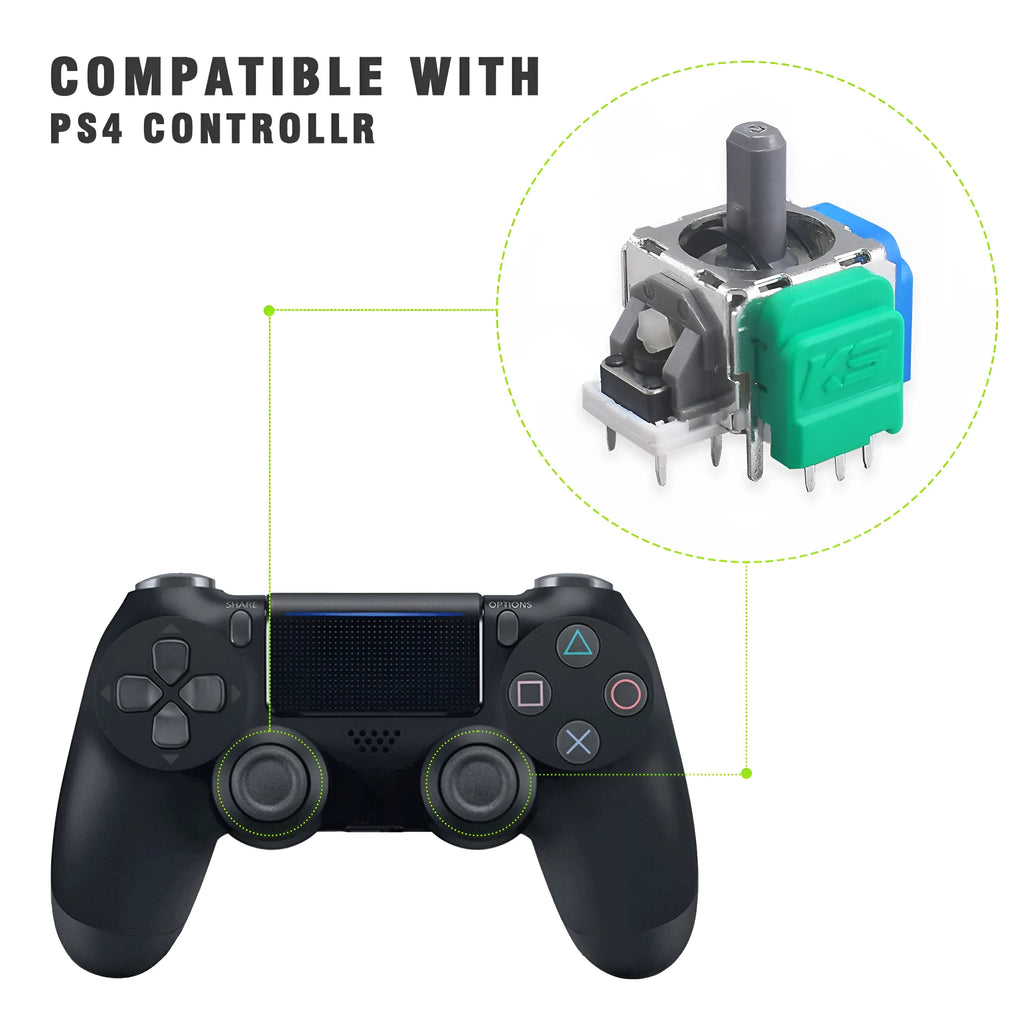 Hall magnetic joystick replacement component for PS5 PS4 Switch and XBOX game controllers