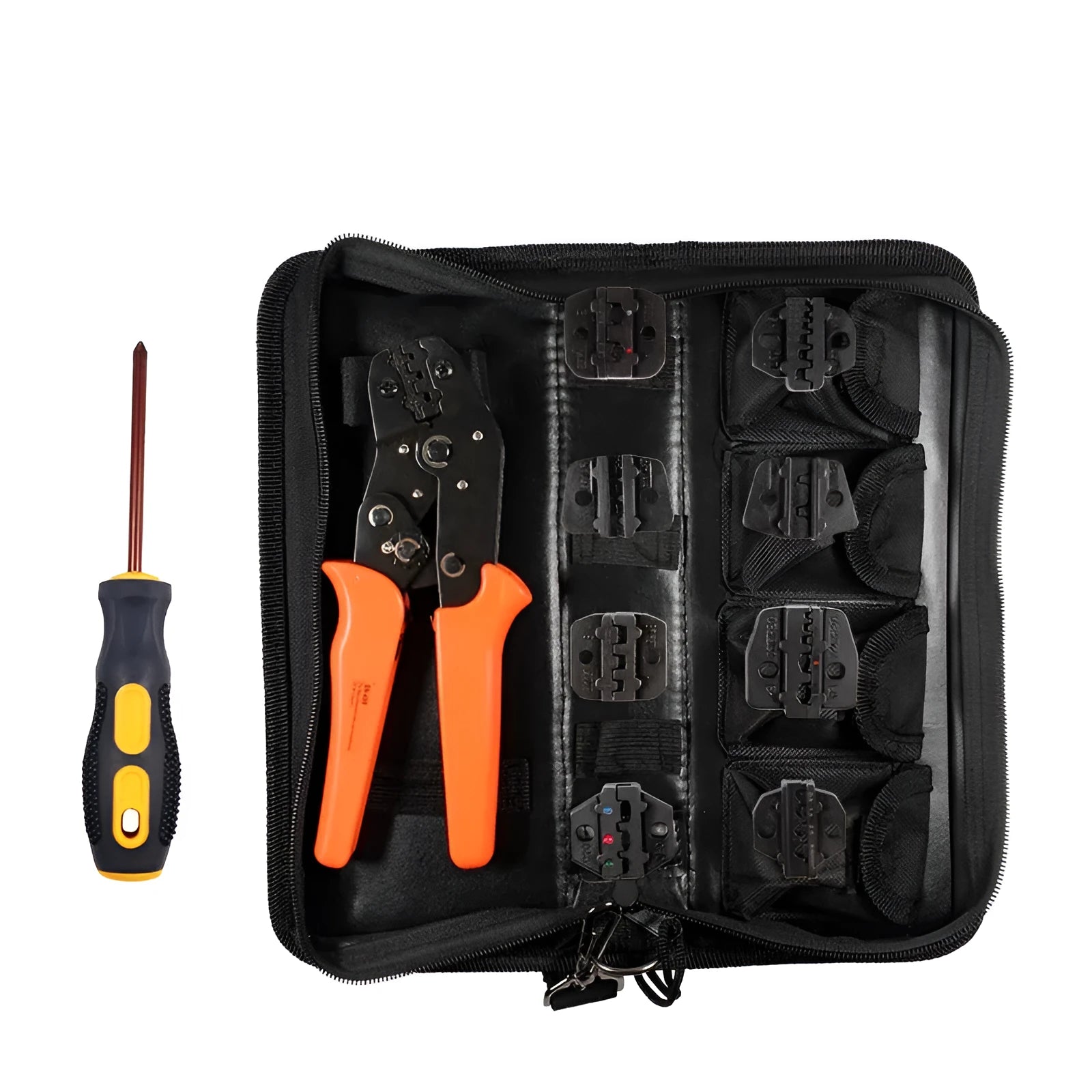 SN-48B portable crimping pliers combination set with high carbon steel construction for terminal and cable crimping