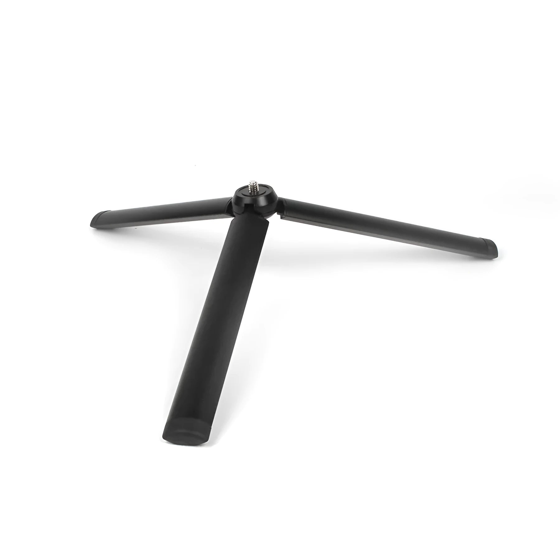 Black aluminium mobile phone tripod with stabiliser compatible with iPhone smartphones
