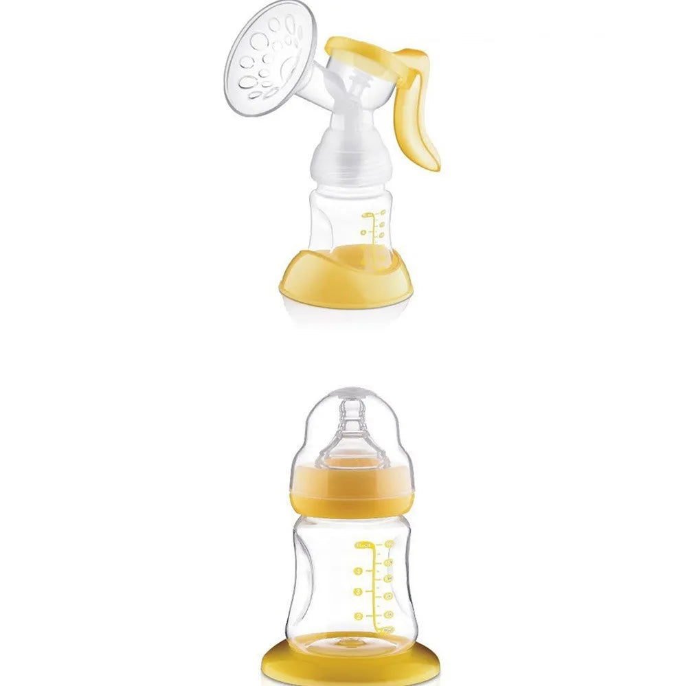 PP feeding bottle manual type 95x175mm in pink, transparent, and yellow colour options